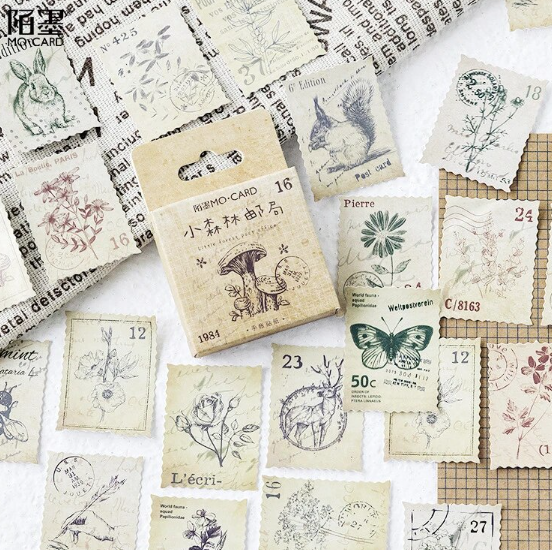 45 vintage bos stickers