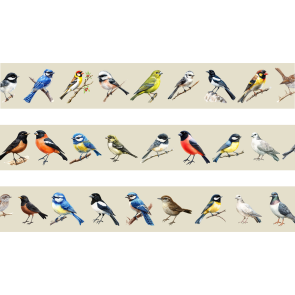 Washi tape Vogels