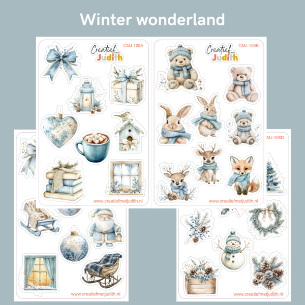 Winter wonderland stickervellen