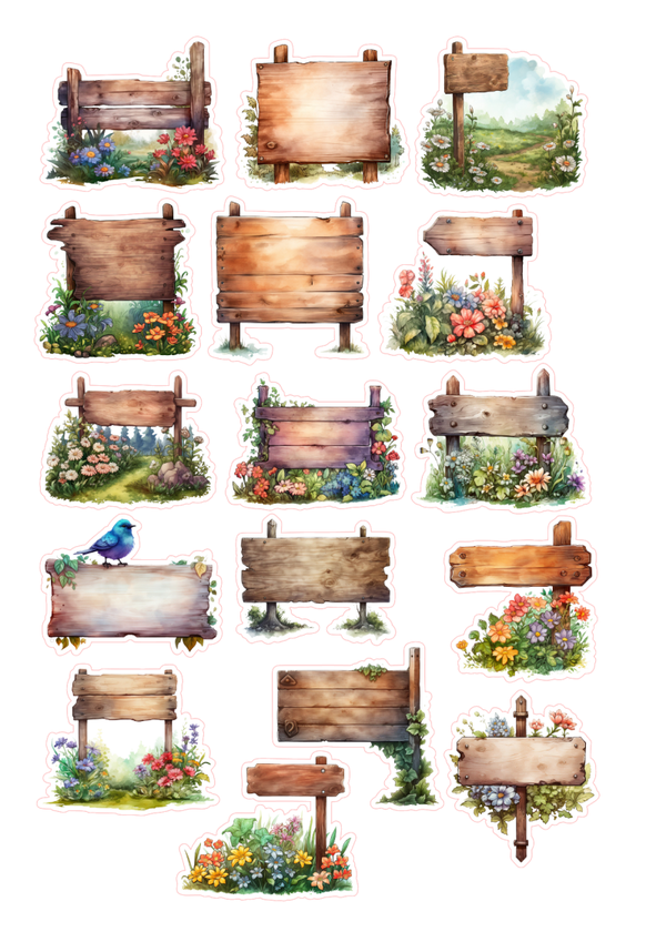 16st Woodsign stickers