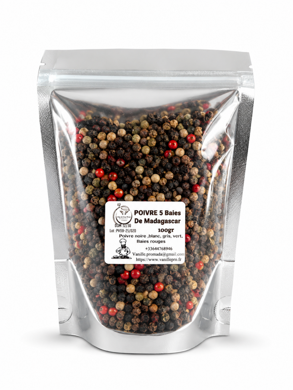 Poivre 5 Baies de Madagascar 100g