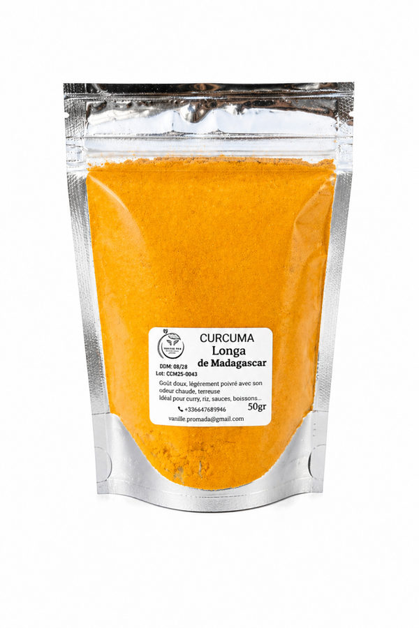 Curcuma LONGA en poudre de Madagascar 50g