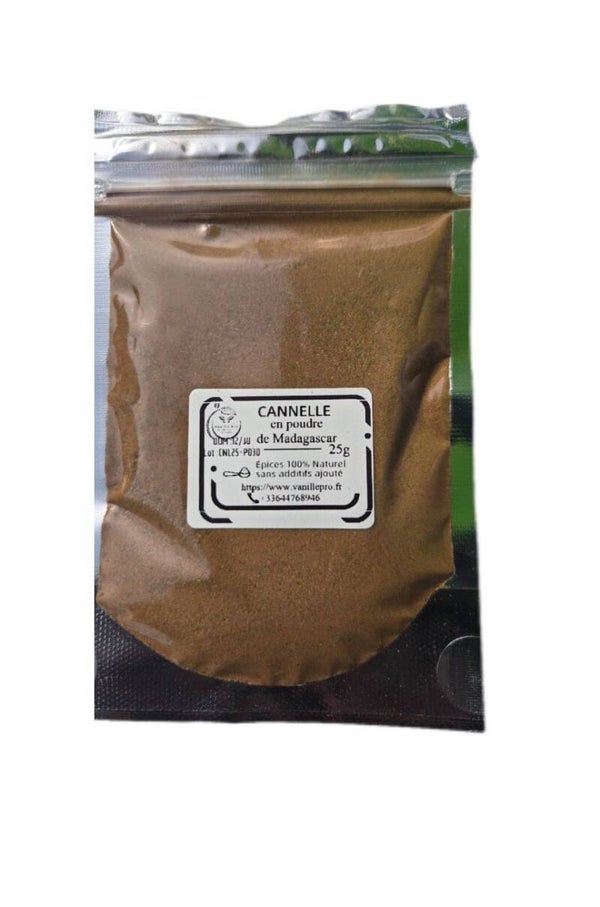 Cannelle de Ceylan en poudre de Madagascar 25g