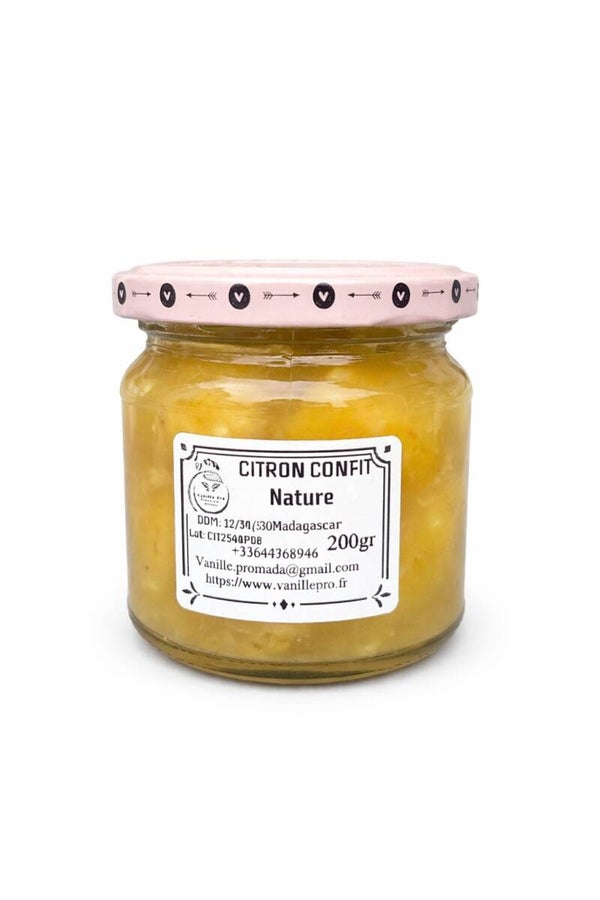 Citron confit nature de Madagascar 200g