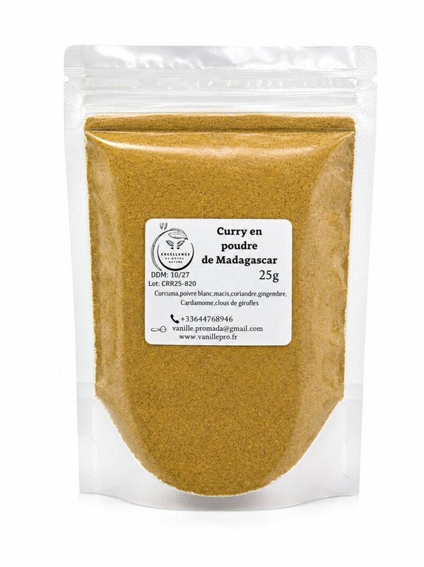 Curry en poudre de Madagascar 25G