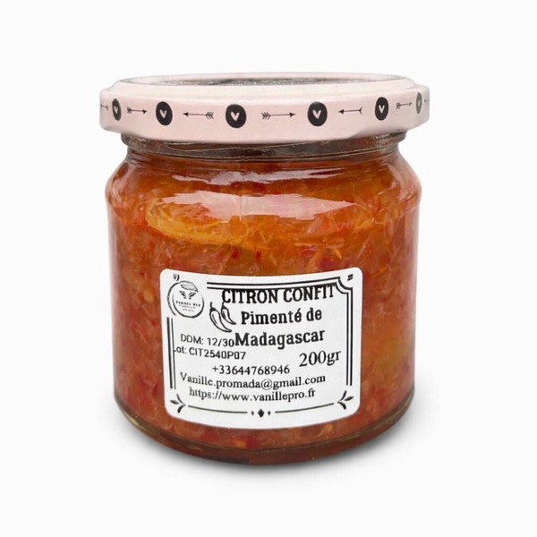 Citron confit pimenté de Madagascar 200g