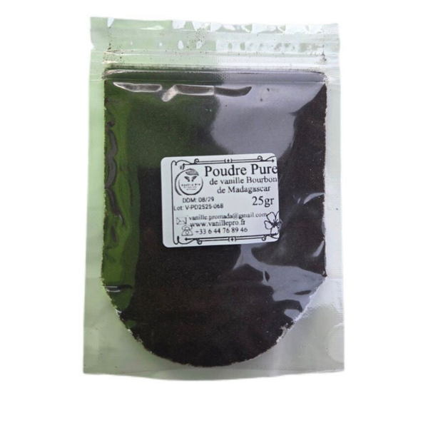 Poudre Pure de Vanille Bourbon de Madagascar 25g