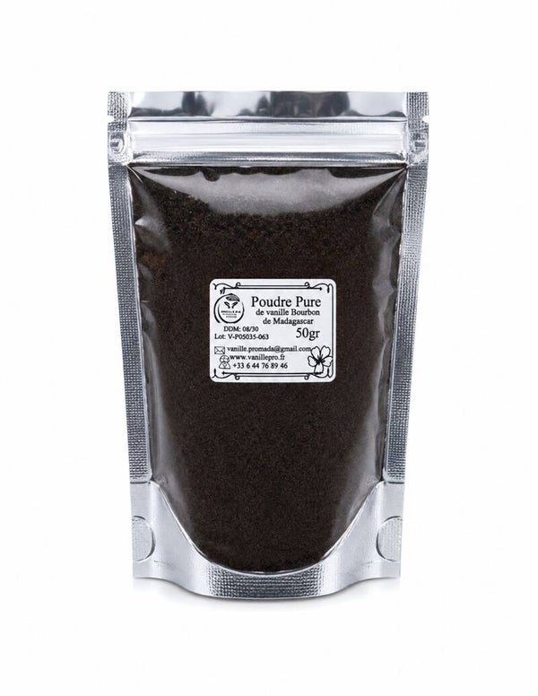 Poudre Pure de Vanille Bourbon de Madagascar 50g