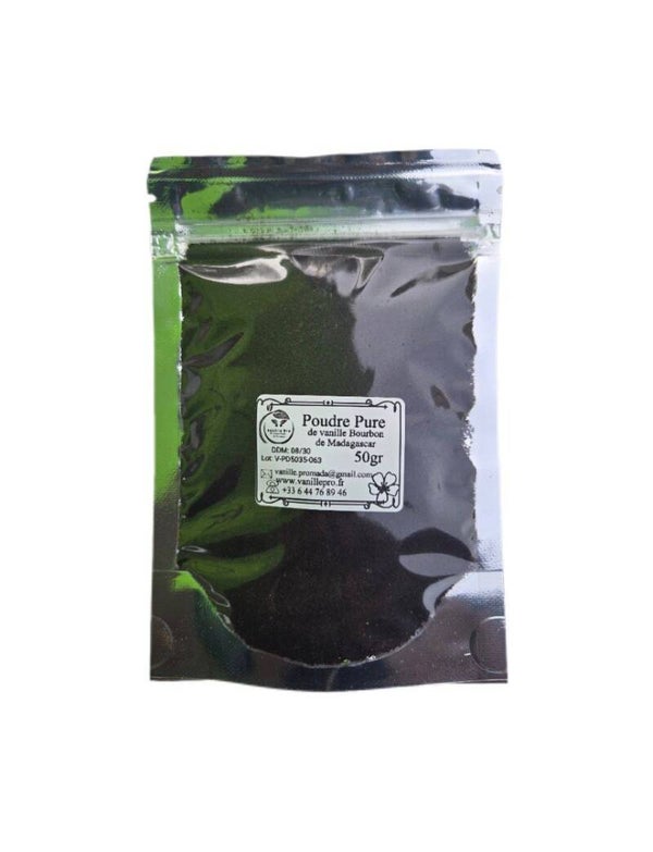 Poudre Pure de Vanille Bourbon de Madagascar 50g