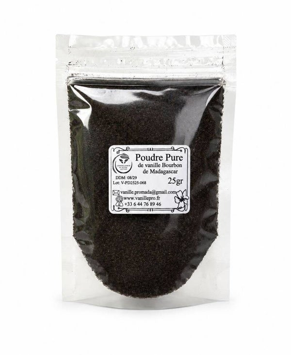 Poudre Pure de Vanille Bourbon de Madagascar 25g