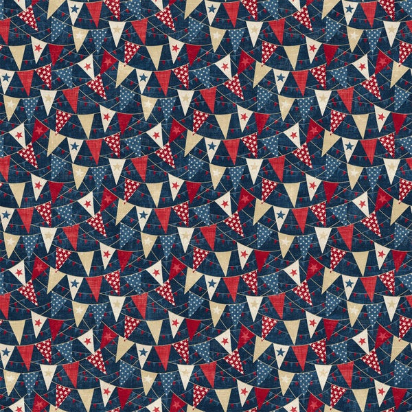 Northcott - American Heartland - Navy Multi