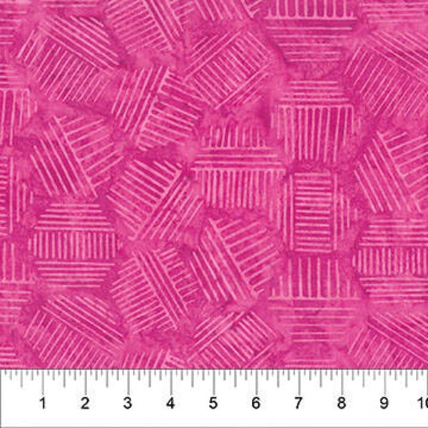 Northcott - Hexies - Magenta