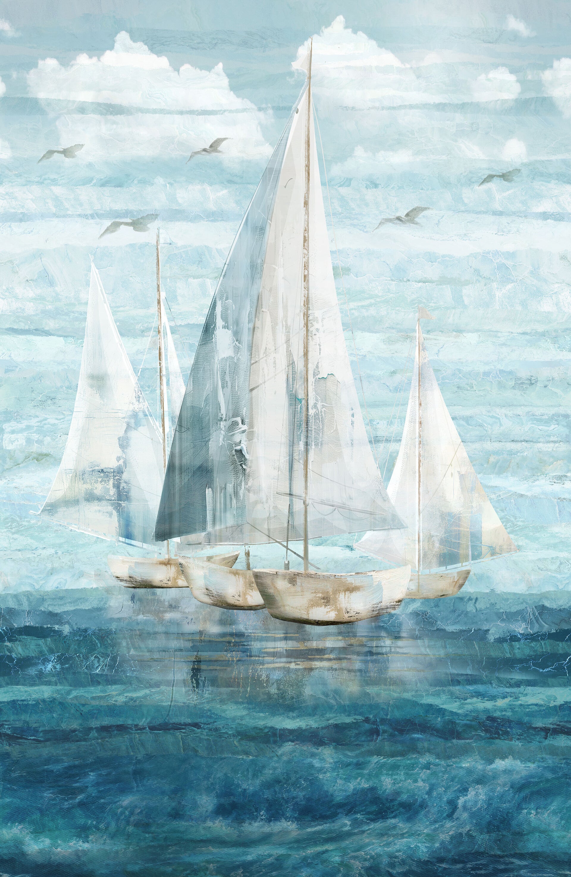 Northcott - Smooth Sailing - Dark Blue Multi