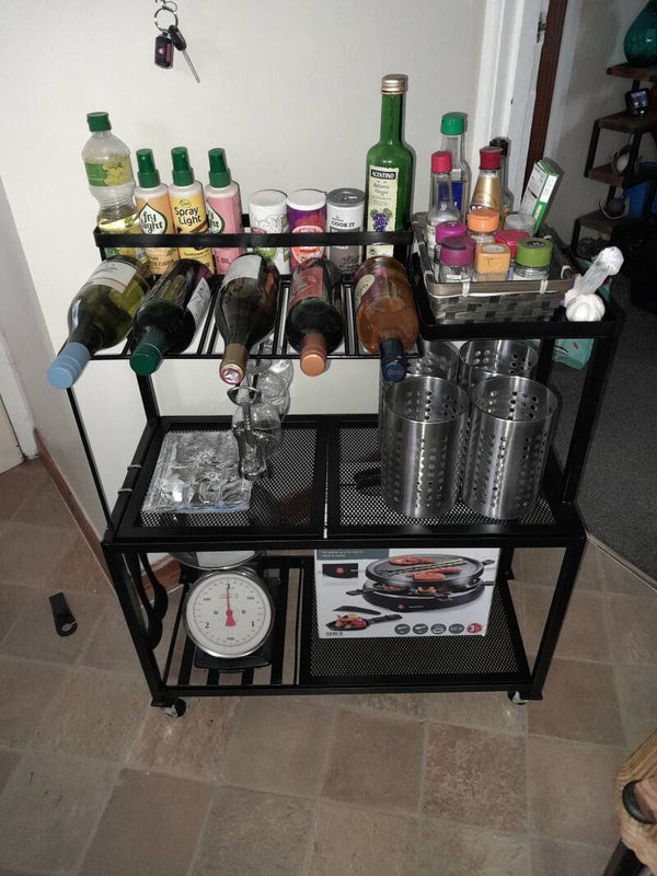 Kitchen Trolley. Dimensions 700 x 300 x 850 mm H.