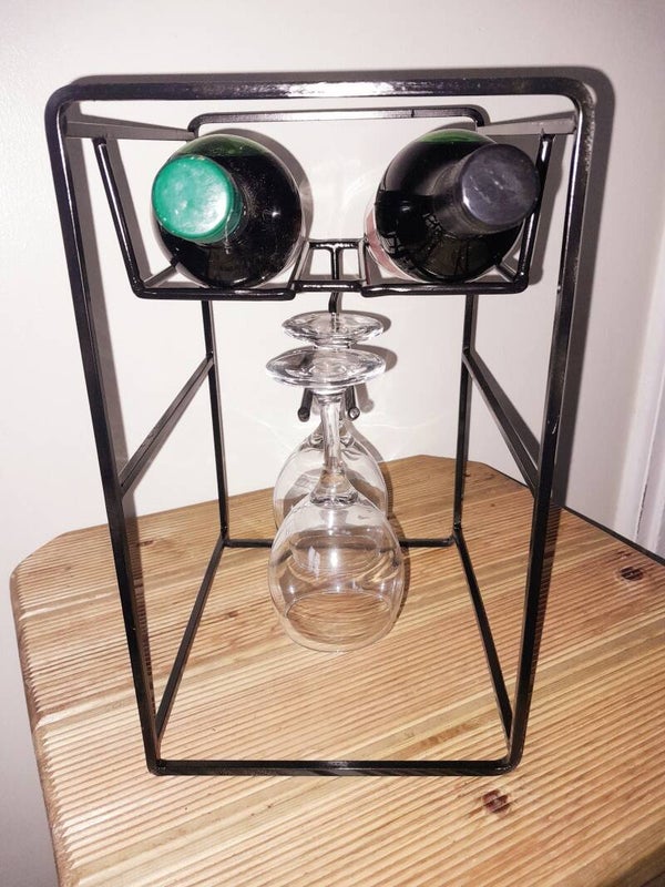 Wine Bottles and Glass Display Unit