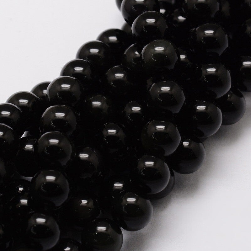 1 sträng Obsidian 6mm