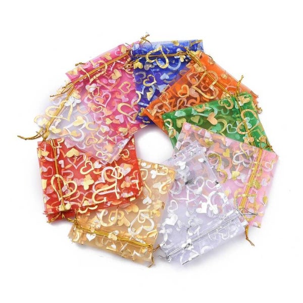 100 st Organza påsar 10*12 cm