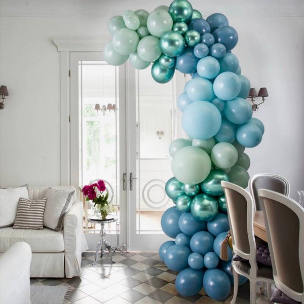 Balloon wave Blue lagoon combinatie