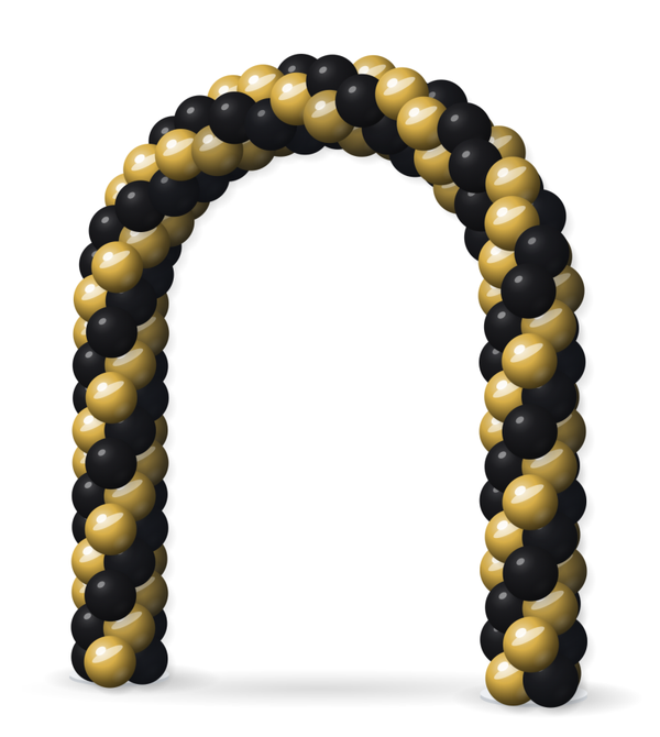 Ballonboog Chrome Gold-Zwart