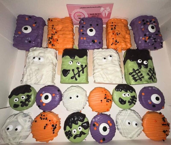 Rice krispys, oreos and pretzels