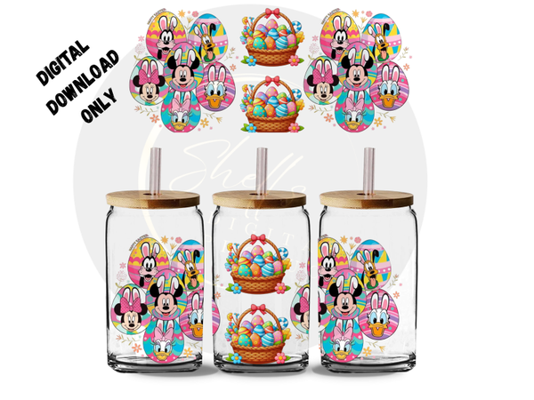 Easter eggs Disney faces png dd 16oz tumblers