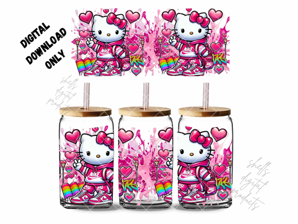 Hello kitty Nike png dd for 16oz tumblers