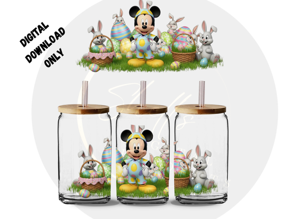 Boy mouse Easter theme png dd 16oz tumblers