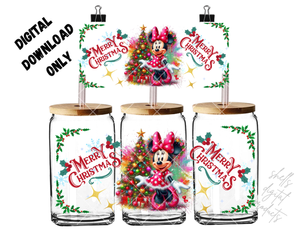 PNG dd minnie Christmas for 16oz tumblers