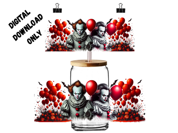 PNG digital download Halloween IT costumes man and woman
