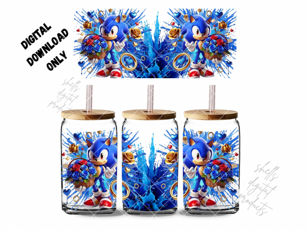 Sonic valentines theme png DD for 16oz tumblers