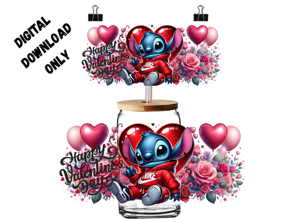 PNG digital download stitch Valentine’s Day 16oz tumbler