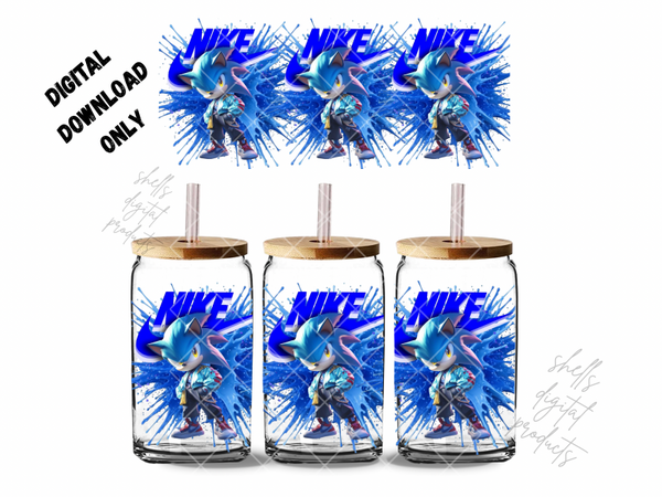 Sonic Nike png dd for 16oz tumblers