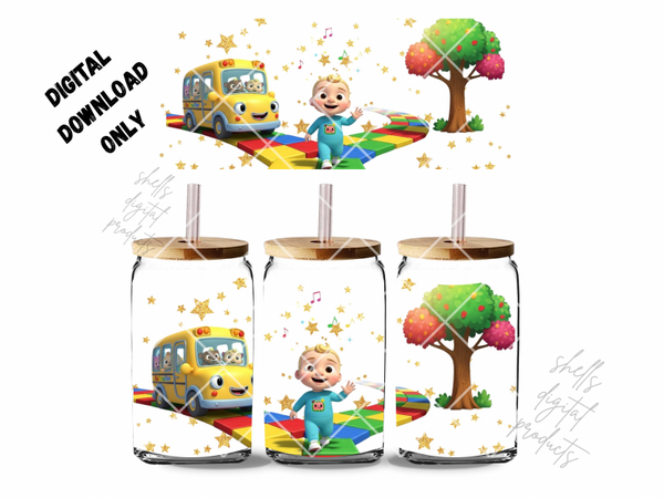 Cocomelon jj png dd 16oz