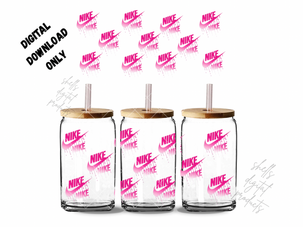 Bright Pink Nike png dd 16oz