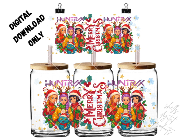 K-pop Demon hunters Christmas themed PNG DD