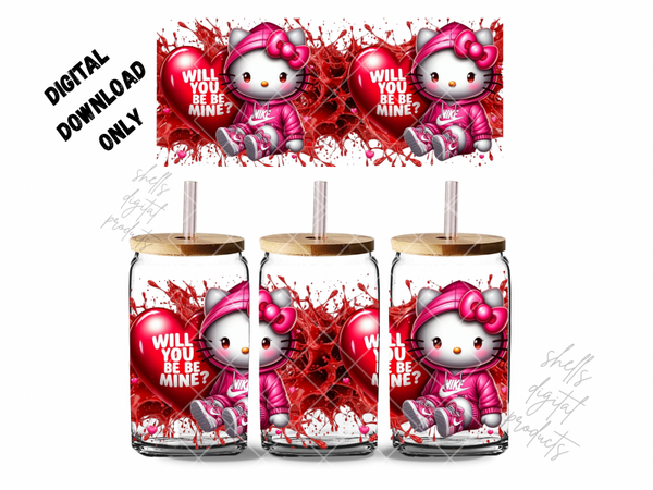 Hello kitty will you be mine valentines