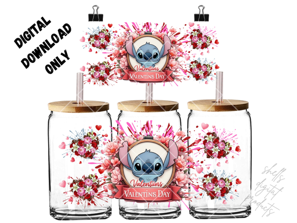 Stitch Valentine’s Day png dd 16oz tumblers