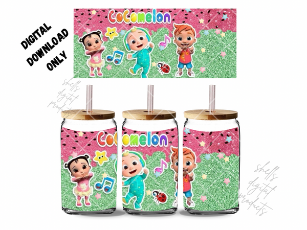 Cocomelon and friends png dd for 16oz tumblers