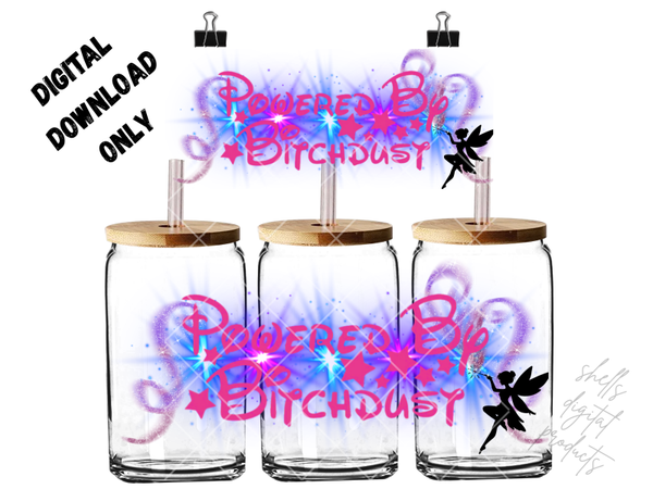 PNG dd powered by bitchdust for 16oz tumblers