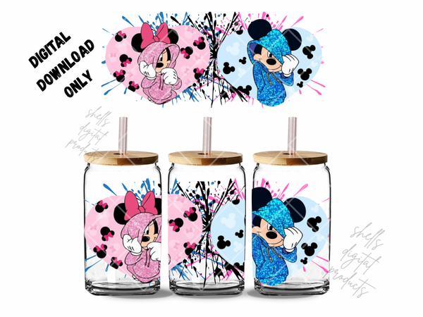 Micky and Minnie Mouse png dd 16oz