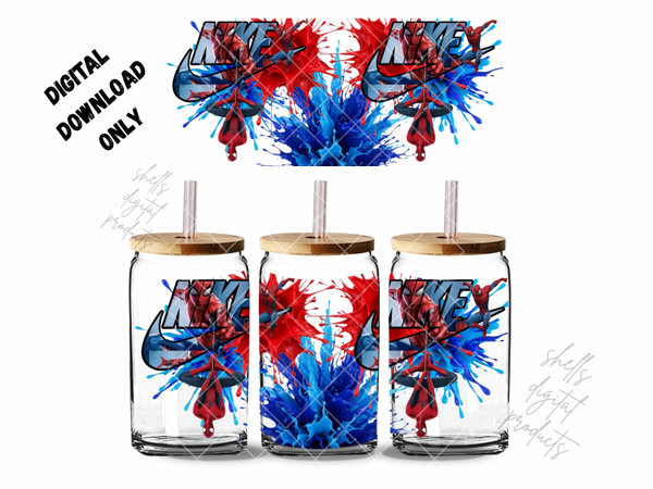 Spider man Nike png DD for 16oz tumblers