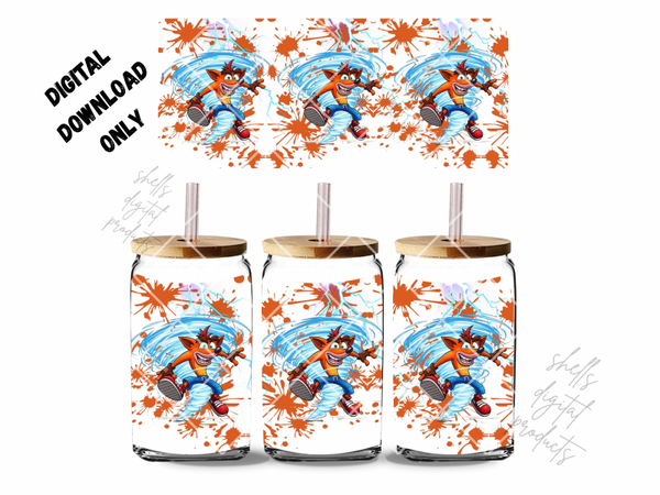 Crash bandicoot png dd 16oz