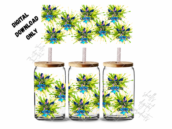 Stitch Adidas logo png DD for 16oz tumblers