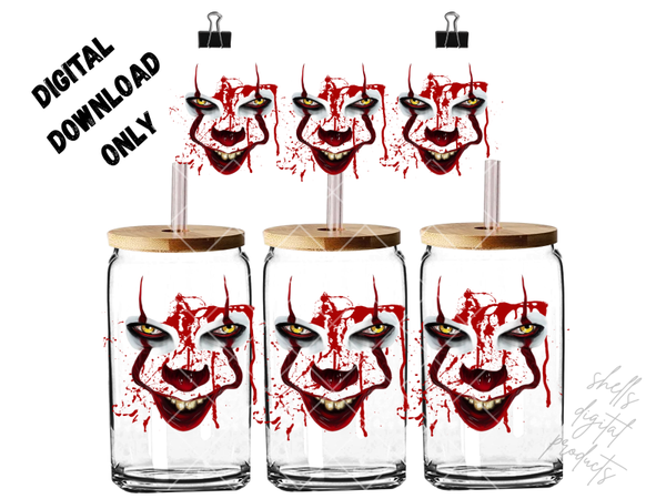 Halloween style/theme IT png dd for 16oz tumblers