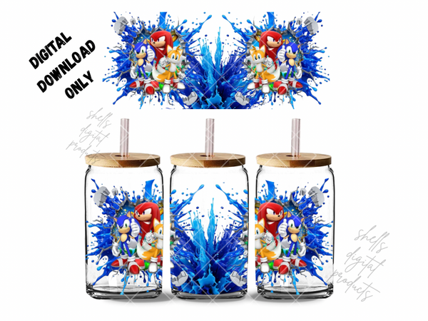 Sonic png dd for 16oz tumblers
