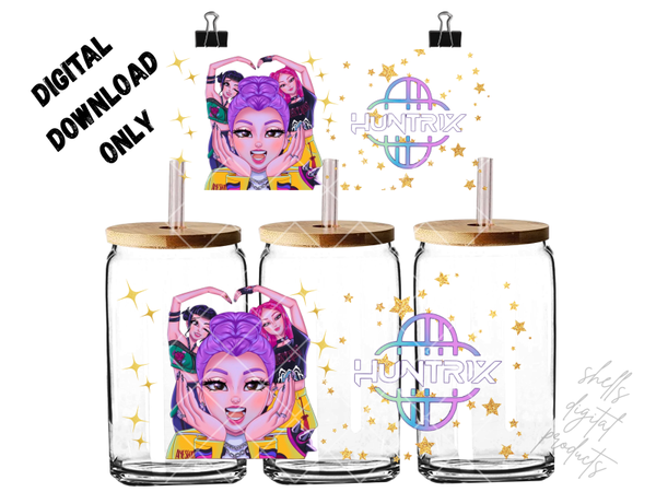 PNG dd k-pop demond hunters for 16oz tumblers