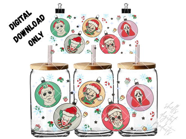 PNG dd horror Christmas #2 16oz wrap
