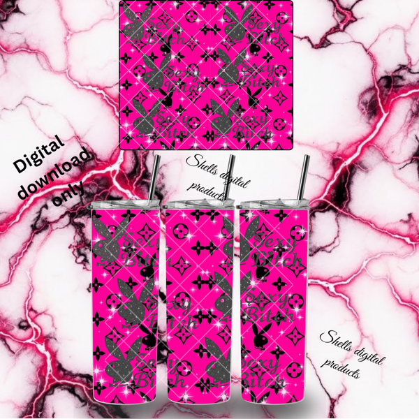 Sexy bitch playboy bunny png DD sub for 20oz skinny tumblers