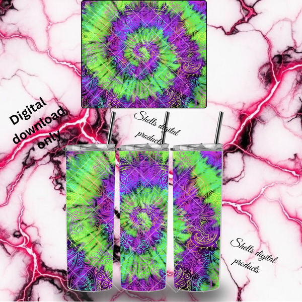 Tie dye pattern 4 png dd sub 20oz skinny tumblers