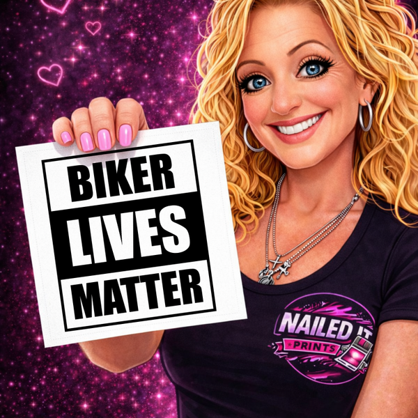 Biker Lives Matter Vinyl Decal - Matte Motorcycle Awareness Sticker